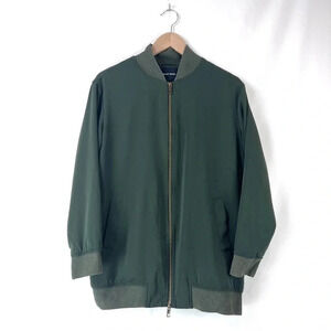 Who What Wear Green Bomber Jacket Size S